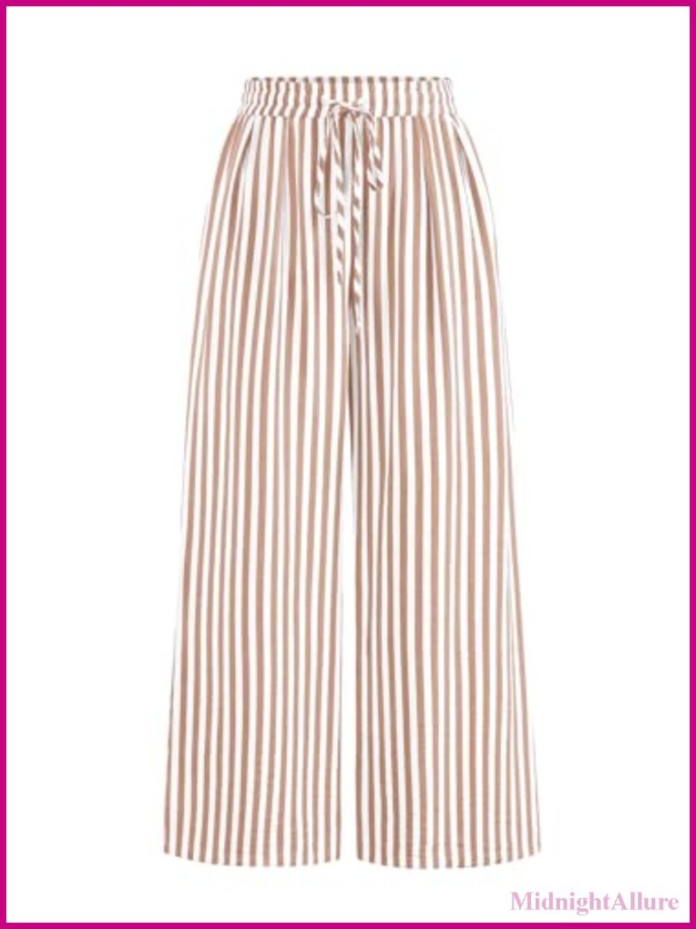 High Waisted Wide Leg Palazzo Pants with Pockets - Casual Summer